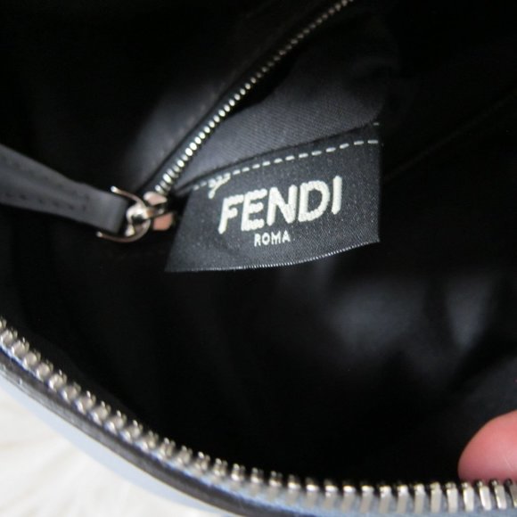 Fendi By The Way Backpack Studded Leather Mini Light Blue - Picture 8 of 12